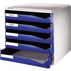 image of Leitz Desk drawer box 5280-00-35 Blue A4 No. of compartments: 5