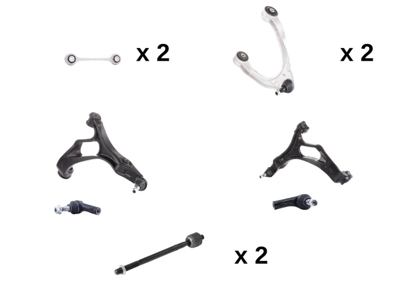 Image of RIDEX 772S1095 Control arm repair kit with coupling rod, Front Axle Left, Control Arm Suspension Kit (772)