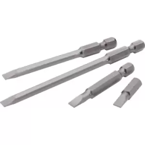Image of Draper Expert 6.5mm 1/4" Hex. Plain Slot Insert Bit 25mm Long x 10 25PS/10 10459
