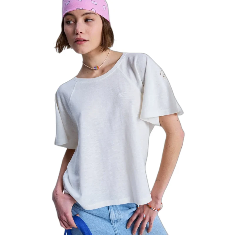 Image of Roxy Womens T-Shirt Roxy Time For Palm Tree Blanc Female XL