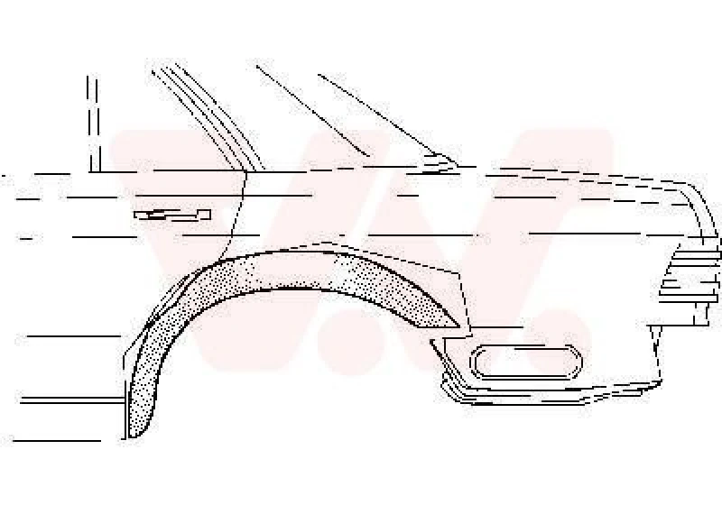 Image of VAN WEZEL Mudguard VAN WEZEL 3026447