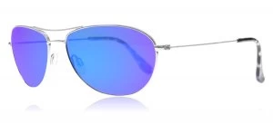 image of Maui Jim Baby Beach Sunglasses Silver B245-17 Polariserade 56mm