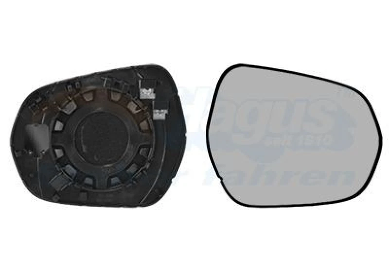 Image of VAN WEZEL Wing mirror glass VAN WEZEL 1809836
