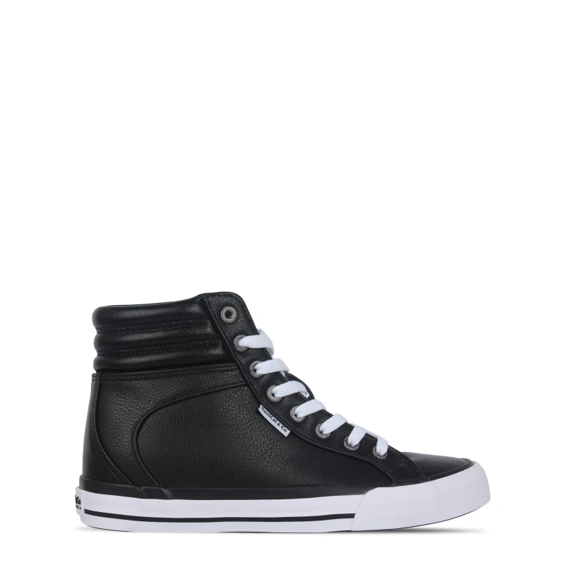 Image of SoulCal Asti Ladies Hi Tops Trainers - Black 4