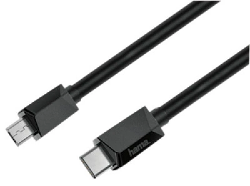 Image of Hama Hama 00200644 USB cable USB 2.0 0.75 m USB C Micro-USB A Black 00200644