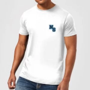 Image of Native Shore NS Logo Mens T-Shirt - White - 5XL