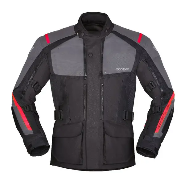 Image of Modeka Varus Jacket Black Dark Grey Size 2XL