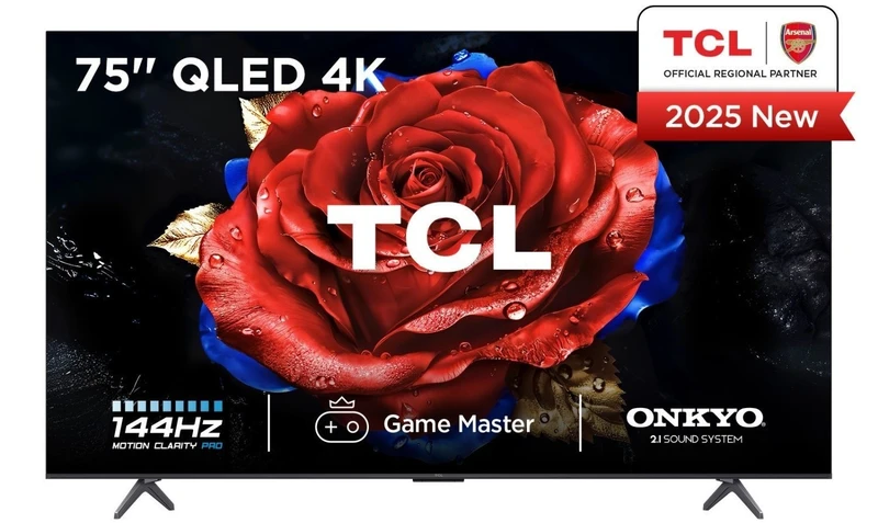 Image of TCL 75" 75T8C-UK Smart 4K Ultra HD HDR QLED TV