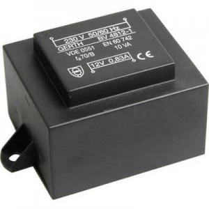 Image of PCB mount transformer 1 x 230 V 1 x 18 V AC 10 VA 555 mA