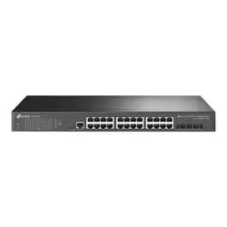 image of TP LINK JetStream 24-Port Gigabit L2+ Managed Switch with 4 10GE SFP