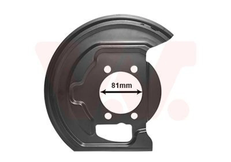 Image of VAN WEZEL Brake disc backing plate VAN WEZEL 3388371