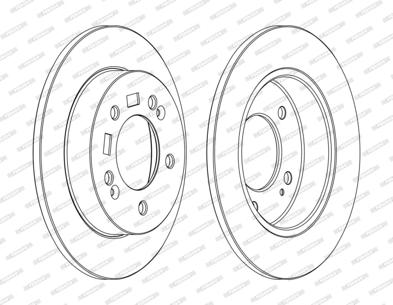 Image of Brake disc FERODO DDF1874C