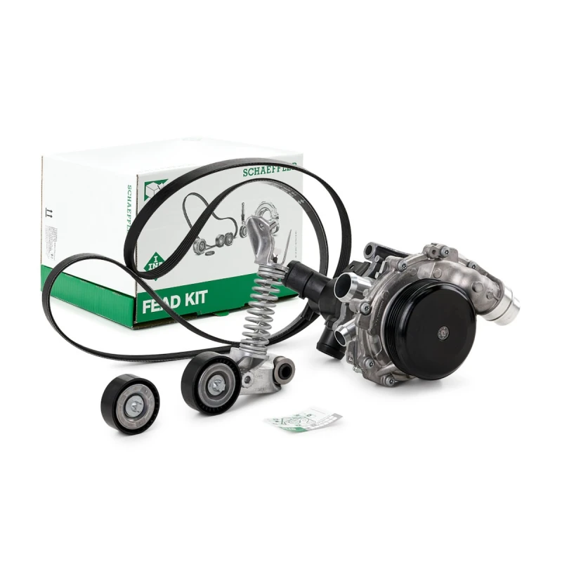 Image of Water Pump + V-Ribbed Belt Kit INA 529 0319 30