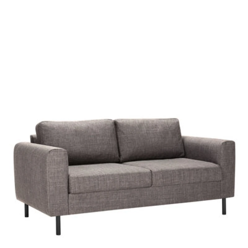 Image of Furniture To Go Omaha 2 Seater Sofa In Light Grey Brown Fabric