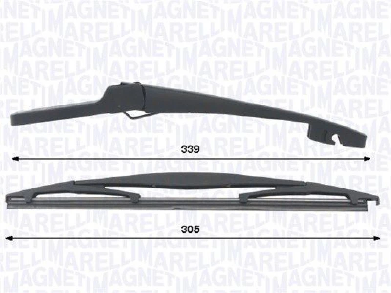 Image of MAGNETI MARELLI Wiper arm set MAGNETI MARELLI 000723180447
