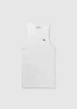 Image of Lacoste Womens Classic Tank Top In Flour