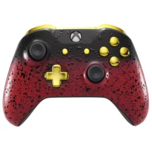 image of 3D Red Shadow & Gold Xbox One S Controller