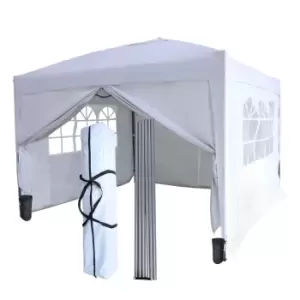 Image of Birchtree 3X3M Waterproof Pop Up Gazebo - White