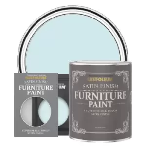 image of Rust-Oleum Satin Furniture & Trim Paint - Duck Egg - 750ml