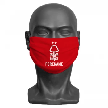 Image of Personalised Nottingham Forest FC Crest Adult Face Mask