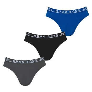 Image of Hugo Boss 3 Pack Briefs Open Blue Size L Men