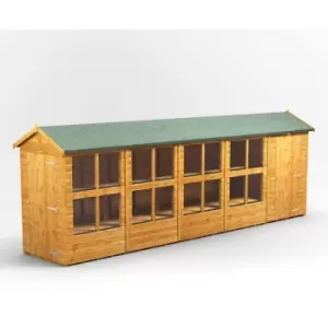 Image of 20x4 Power Apex Potting Shed Combi Building including 4ft Side Store