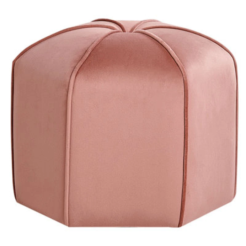 Image of Beliani Pouffe Wishek Velvet Pink