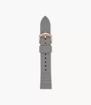 Image of Fossil Women 18mm Grey Silicone Strap