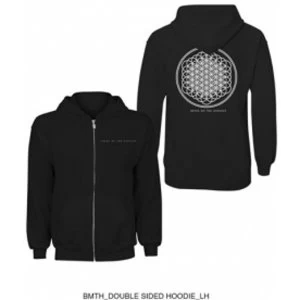 Image of BMTH Flower Of Life Zip Hoodie Black: X Large