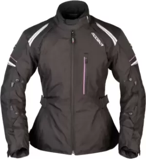 Image of Modeka Violetta Ladies Motorcycle Textile Jacket, black, Size 46 for Women, black, Size 46 for Women