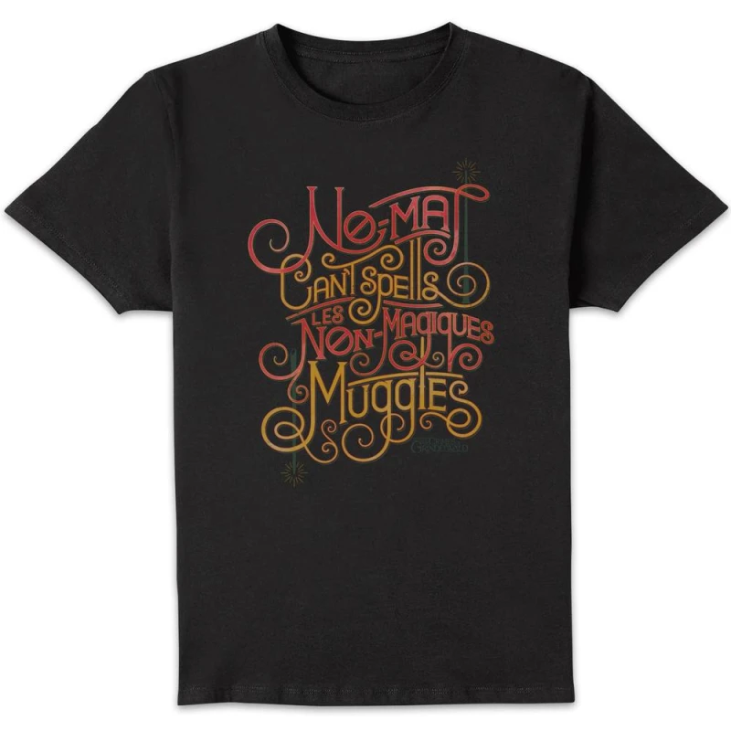 Image of Fantastic Beasts No-Maj Men's T-Shirt - Black - S