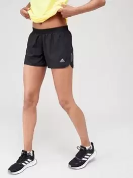 Image of adidas Run 4" Shorts - Black Size M Women