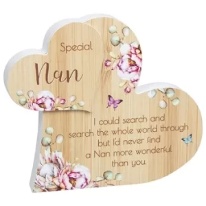 Image of Vintage Floral Standing Heart Nan