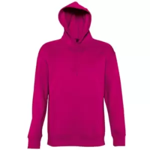 image of SOLS Slam Unisex Hooded Sweatshirt / Hoodie (S) (Fuchsia)