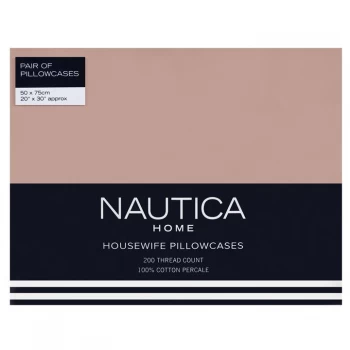 image of Nautica Housewife Pillowcases - Mocha