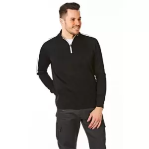 Image of Under Par Golf Midlayer Mens - Black