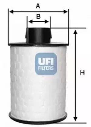 Image of 60.H2O.00 UFI Fuel Filter