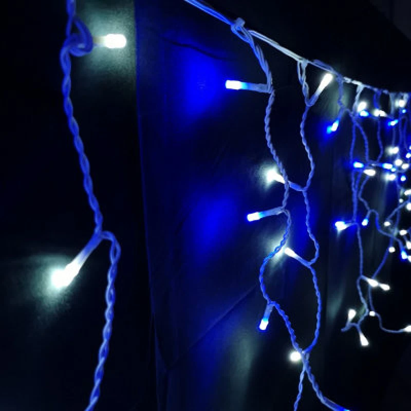 Image of Samuel Alexander 7.5M 300 LED Frosted Iciclebrights Christmas String Lights In Blue & White