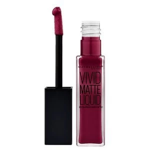 image of Mayb Color Sensational Vivid Matte Liquid Corrupt Cranberry Purple