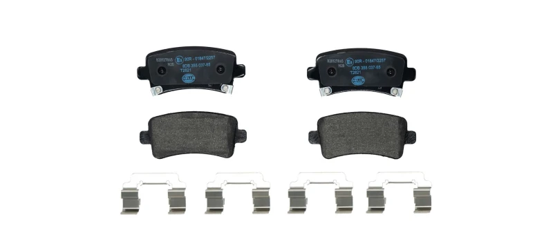Image of HELLA Brake pad set HELLA 8DB 355 037-651