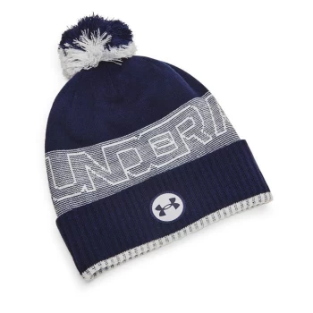 Image of Under Armour Halftime Fleece Beanie - Midnight Navy