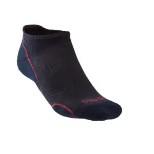 image of Bridgedale HIKE Ultralight T2 Merino Performance Low Mens - Large Navy / Red