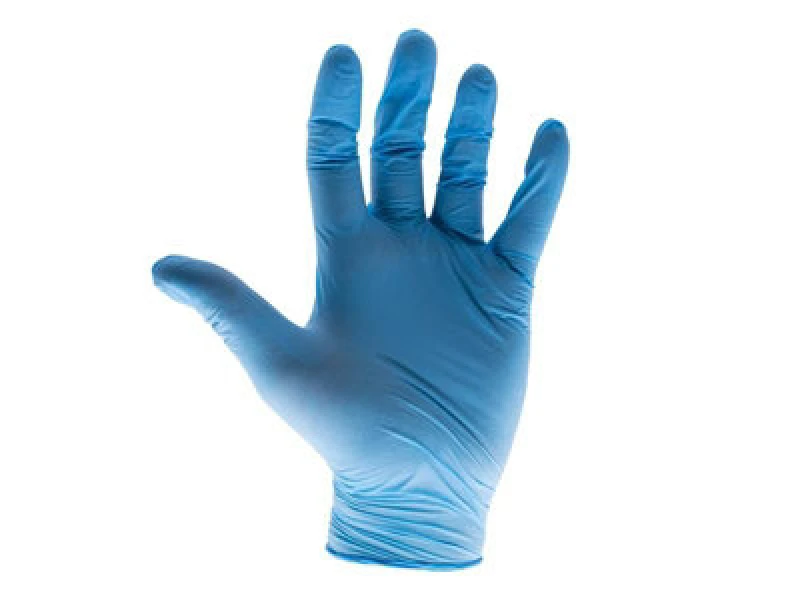 Image of Scan Ks-St Rt021 Blue Nitrile Disposable Gloves Xl Box Of 100 Scaglodnxl