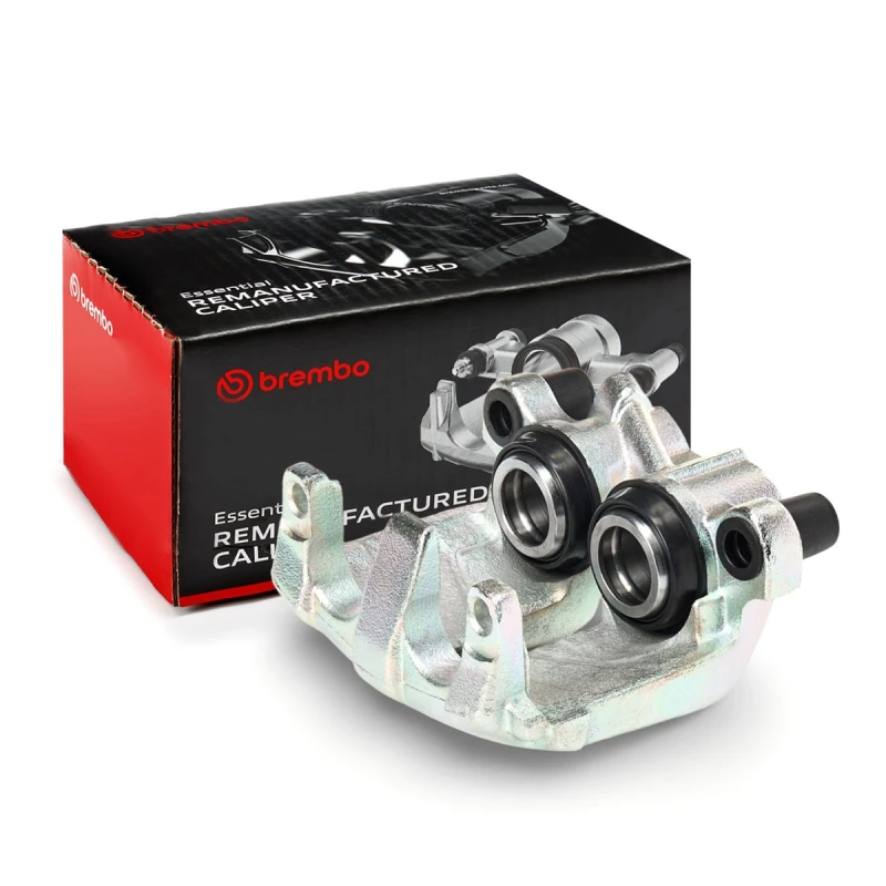 Image of BREMBO F 50 235 Brake caliper ESSENTIAL LINE Front Axle Right Grey Cast Iron Brake Caliper (78)