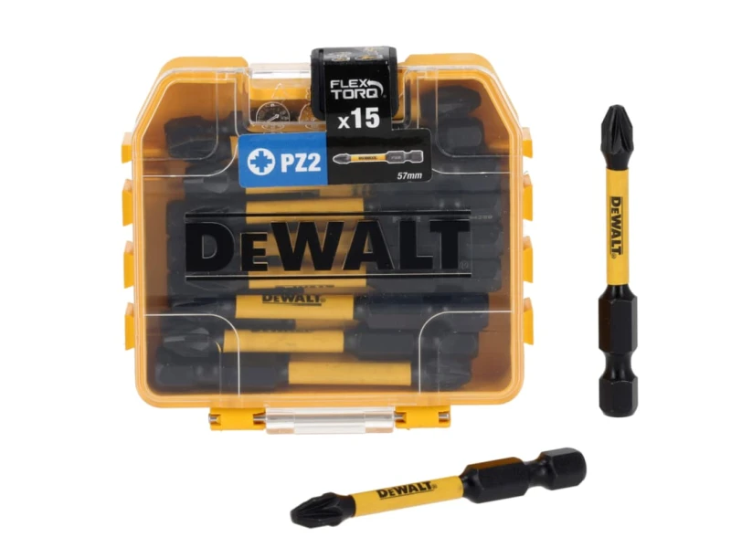 Image of DEWALT Power Tools DT70914T FlexTORQ Bits PZ2 x 57mm (Tic Tac of 15) DT70914T-QZ