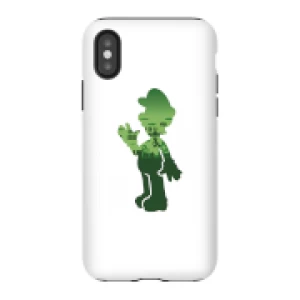 image of Nintendo Super Mario Luigi Silhouette Phone Case - iPhone X - Tough Case - Gloss