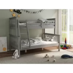 image of Bedmaster - Carra Triple Sleeper Grey With Orthopaedic Mattresses