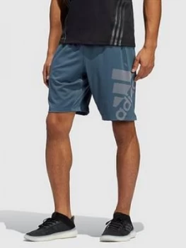 Image of Adidas 4Krft Graphic Badge Of Sport Shorts - Blue