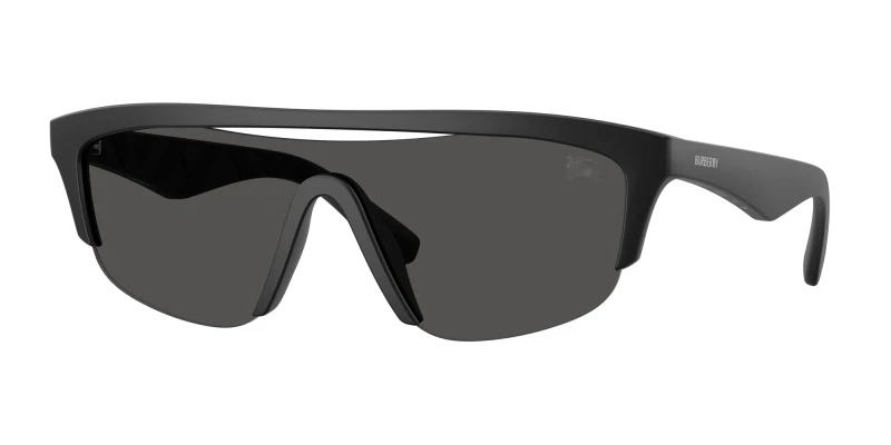 Image of Burberry 0Be4460U Visor Sunglasses- Black WHDWV Male