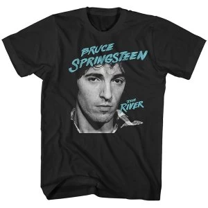 image of Bruce Springsteen - River 2016 Mens Small T-Shirt - Black